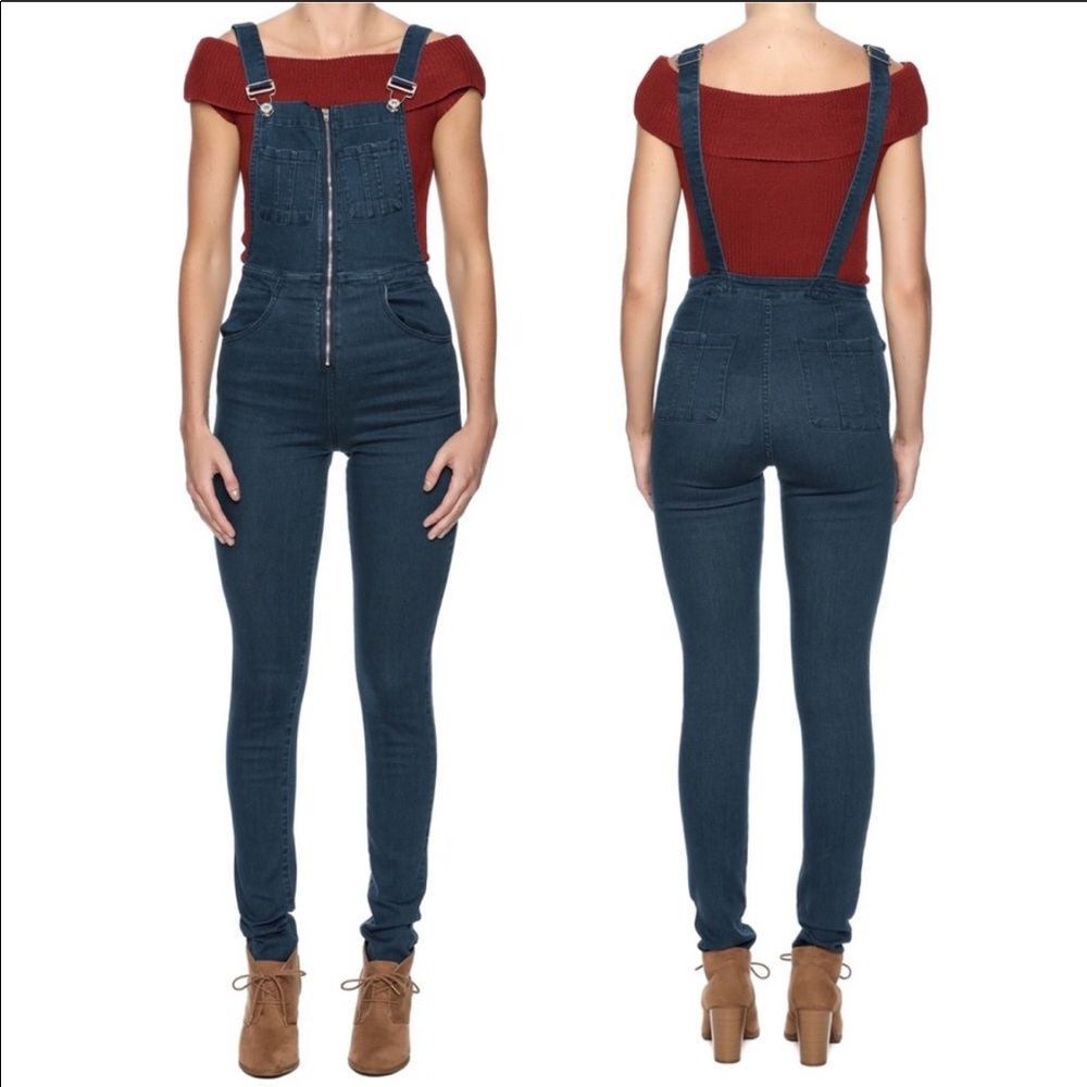 Leshop Blue Denim Jumpsuit